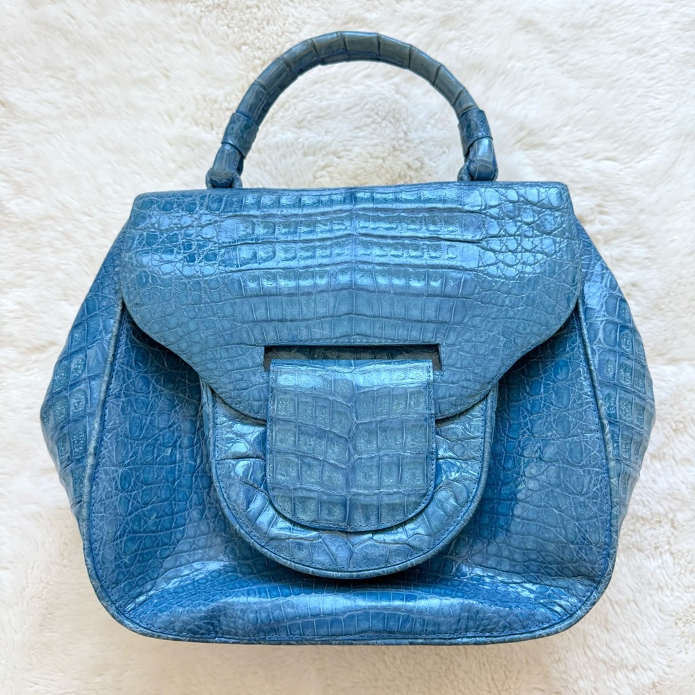 Nancy Gonzalez Flap Pocket Bag Crocodile Medium Retail 2200$